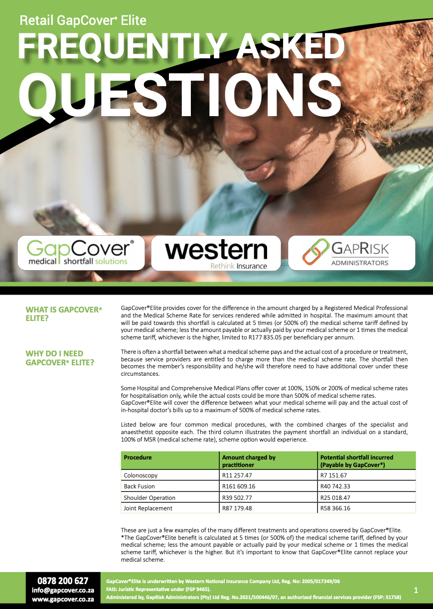 GapCover Elite FAQ's