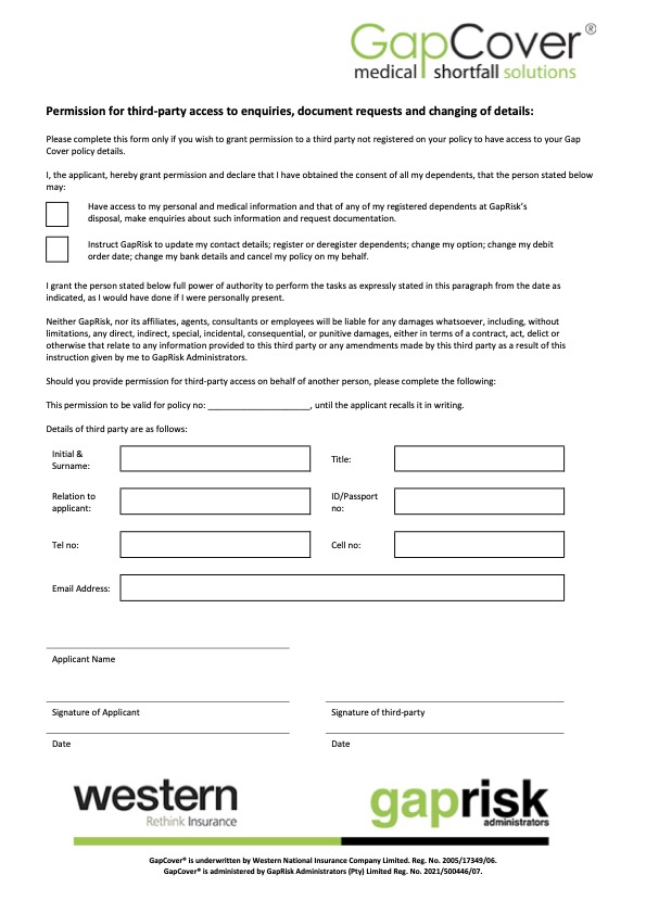 GapRisk MCA (MedClaim Assist) Consent form_2025