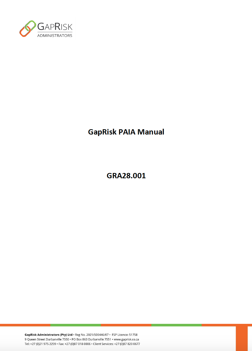 GapRisk PAIA Manual
