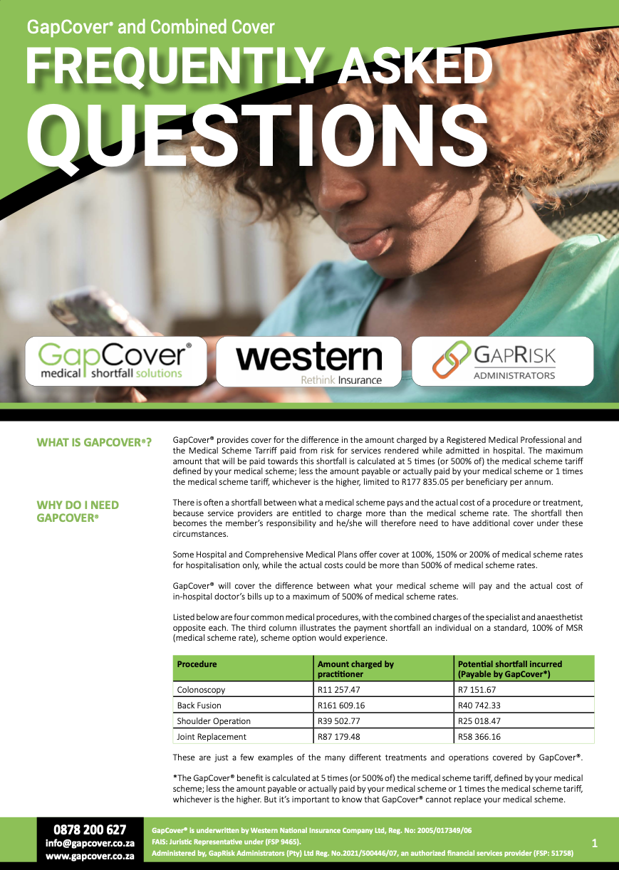 Gapcover FAQ's